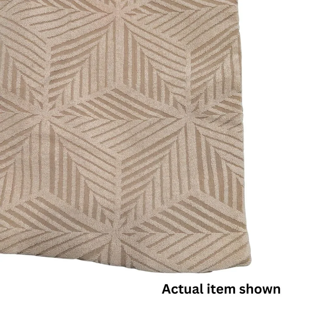 🛋️ Set of 2 Boho Geometric 12x20 Lumbar Throw Pillow Covers Beige Tan NWT